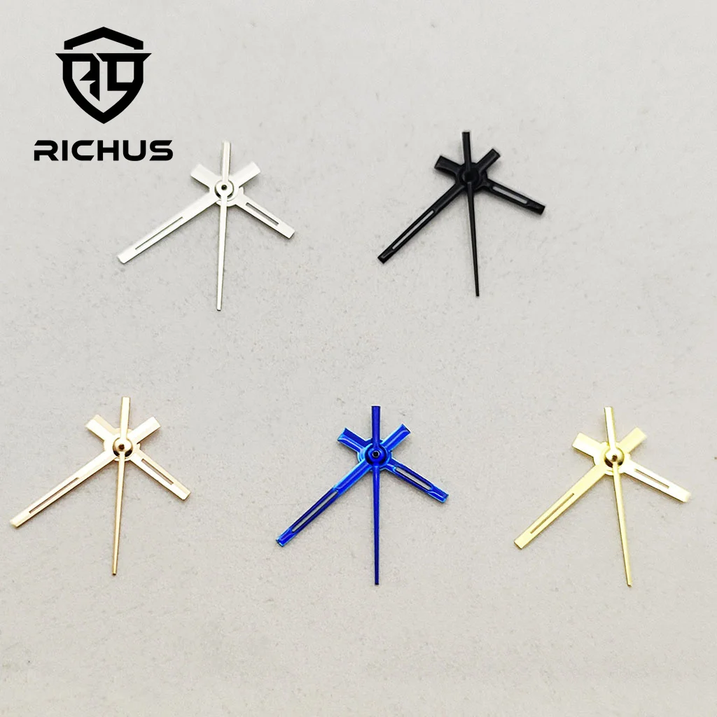 RICHUS NH05 стрелки серебро/черный/синий/золото/розовое золото стрелки часов зеленые светящиеся подходят NH05 NH06 механизм аксессуары для часов