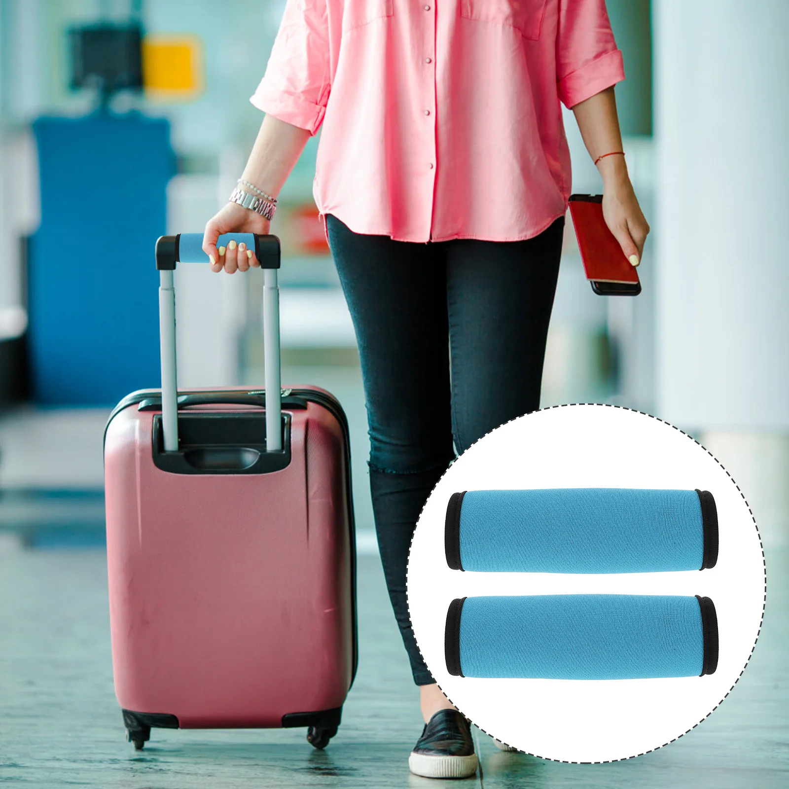 2 Stuks Bagage Handvat Wraps Neopreen Beschermende Grip Covers Handbeschermer Reistas Koffer Handvat Mouwen Bagage Accessoires