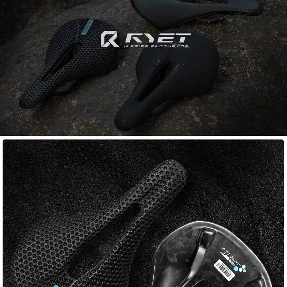 RYET 3D Gedruckt Carbon Fahrrad Sattel 140mm 143mm Superlight Road MTB Rennrad Sitz Sättel Kissen Radfahren sitzen Teile – Detail 21