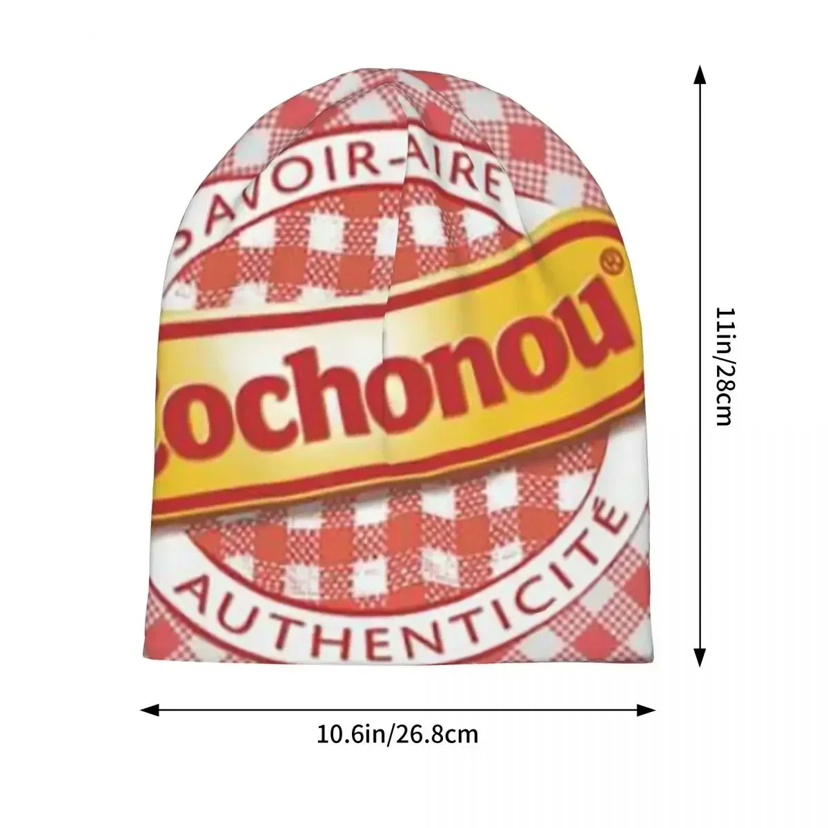 Cochonou Red Plaid Style Skullies Beanies Hats Warm Autumn Winter Outdoor Cap Knitted Bonnet Caps for Men Women Adult