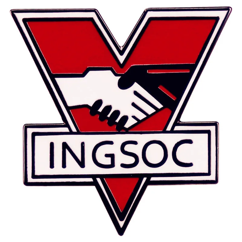 Fiction Movies INGSOC Enamel Pins 1984 Villain Group Metal Brooch Badge Fashion Jewellery Backpack Accessory Gifts