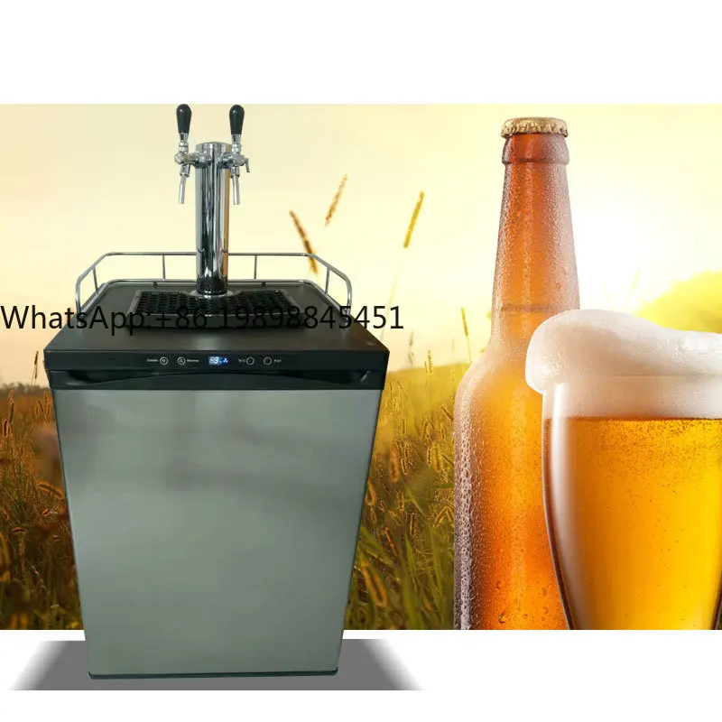 

Stainless Steel Beer Dispenser Cold Brew Nitro Coffee Kegerator With Digital Display