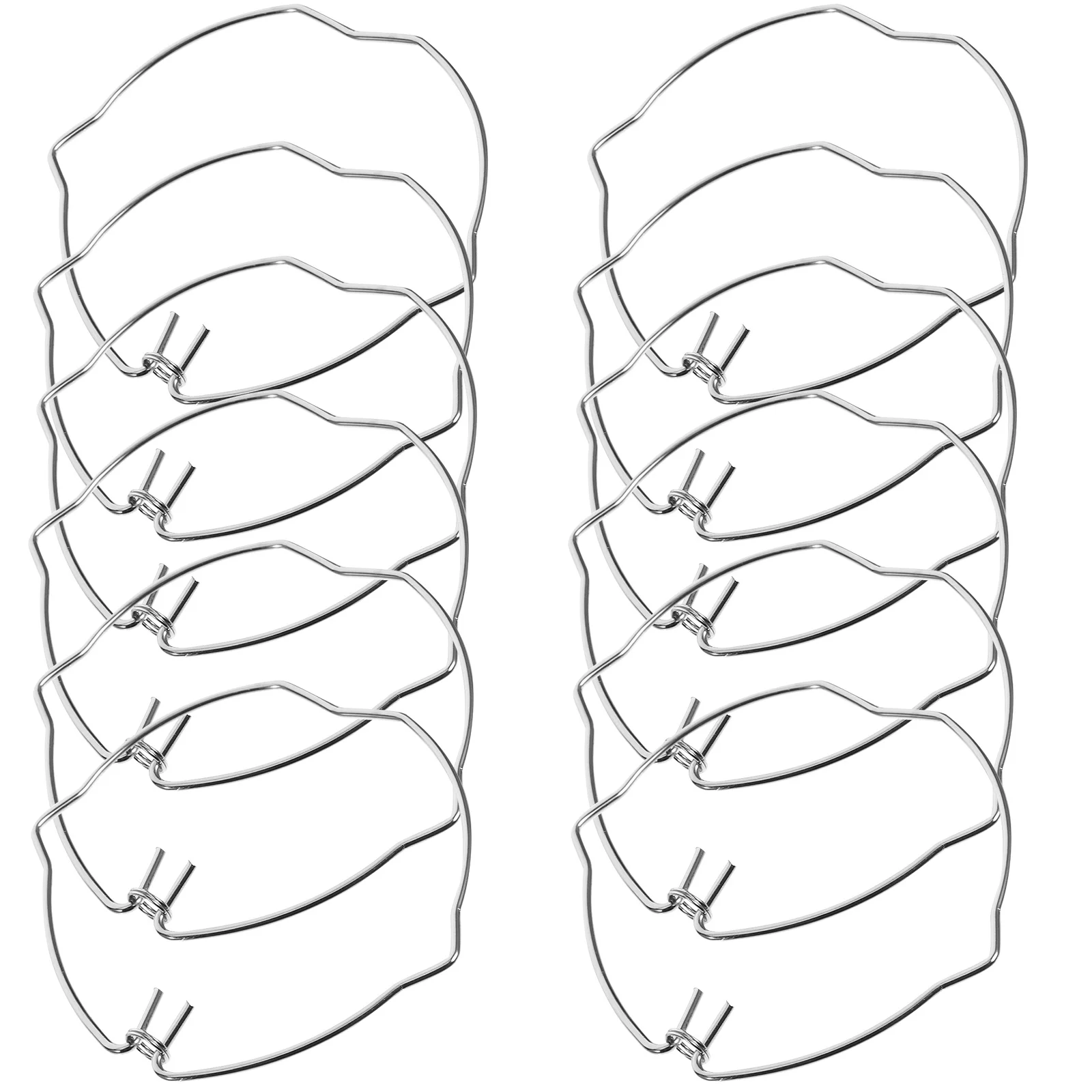 50Pcs Lamp Fixing Ring Stainless Steel Spotlight Spring Clip for LED Panel Light Bulb Fixture Secure Fastening Retaining