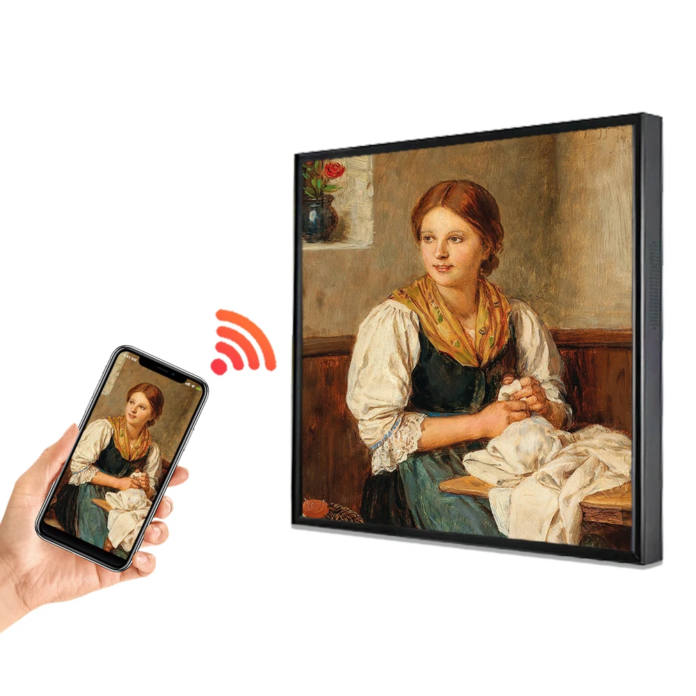 NEW Intelligent digital art museum anti-glare Matte 33 inch LCD Digital Photo Frame For Private Gallery