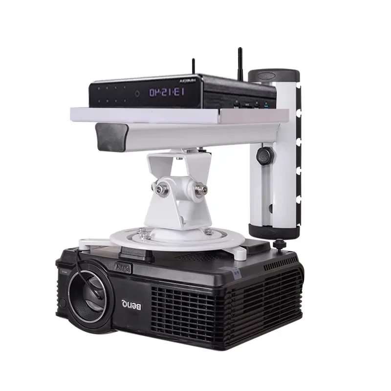 Upgrade Projector Bracket With Pallet Universal Wall Hanging Tray Projector Ceiling Support Shelf Lift Telescopic Rotation
