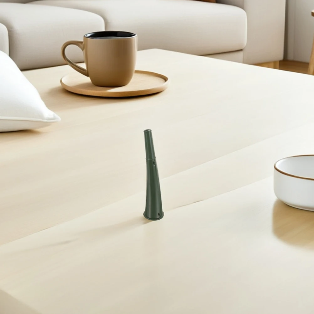 6 قطعة قرون الإشارة في الهواء الطلق الأخضر المدمجة المحمولة البلاستيك صانع الضوضاء للتدريب الأحداث الرياضية التخييم التنزه بقاء