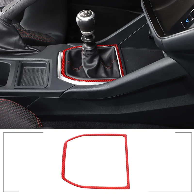 

For Subaru WRX/ WRX STI 2021 2022 2023 Central Control Gear Shift Panel Sticker Interior Trim Accessories-Real Carbon Fiber