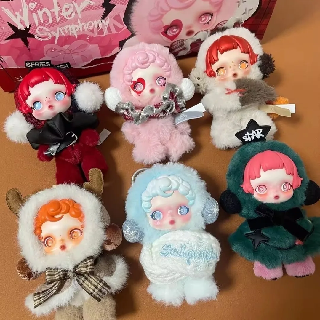 

New Genuine Skullpanda Winter Symphony Series Blind Box Vinyl Face Doll Cute Action Figure Backpack Pendant Christmas Gift