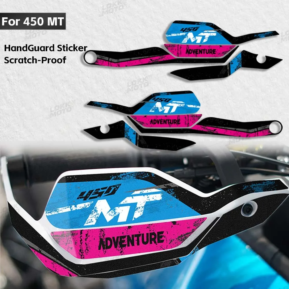 Motorcycle Handguards Shield Sticker Waterproof Hand Guards Deflectors Decorative Decal For 450MT mt450 MT 450 450mt Adventure