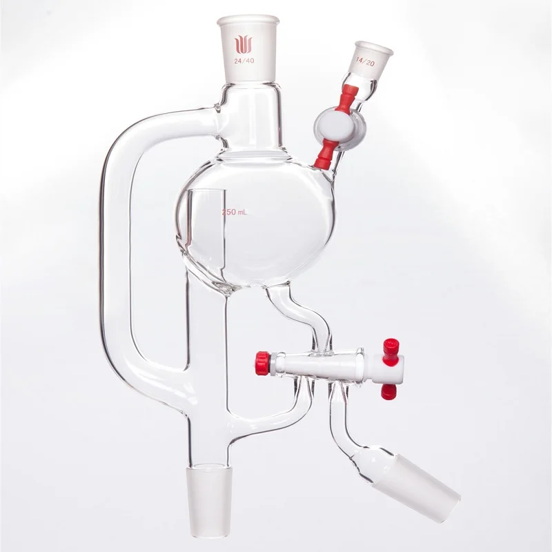 SYNTHWARE Solvent distillation head, DISTILLING HEAD, SOLVENT, Capacity 250mL 500mL 1000mL 2000mL, Borosilicate glass, S25