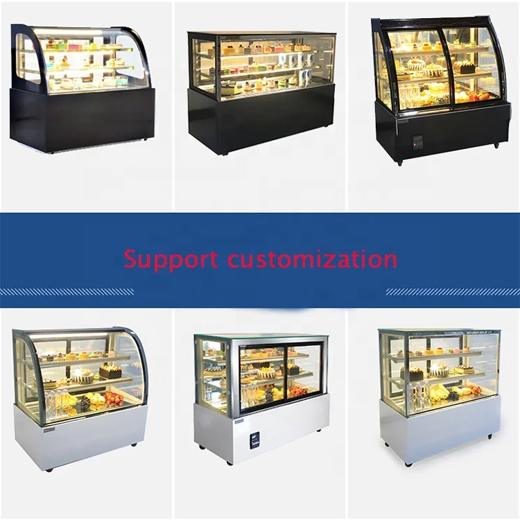 Factory price cake display showcase counter top cake display refrigerator cake stand display