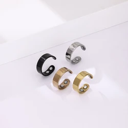 Huayue Cross-border New Stainless Steel Magnetic Ring, Magnetic Open Anti-snoring Ring, Double Magnetic Health Fashion Jewelry