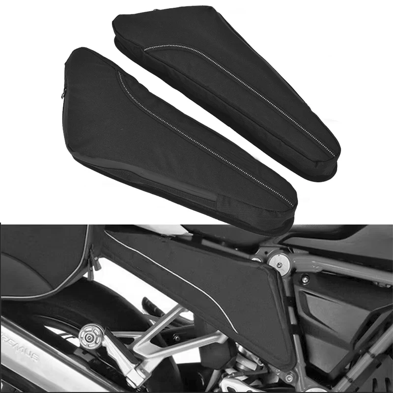 Bolsa impermeable para marco de motocicleta, compatible con BMW R1250GS Adv R1200GS R1200R R1200RS R1250R GS1200 GS1250 ADV, bolsas laterales de almacenamiento para equipaje