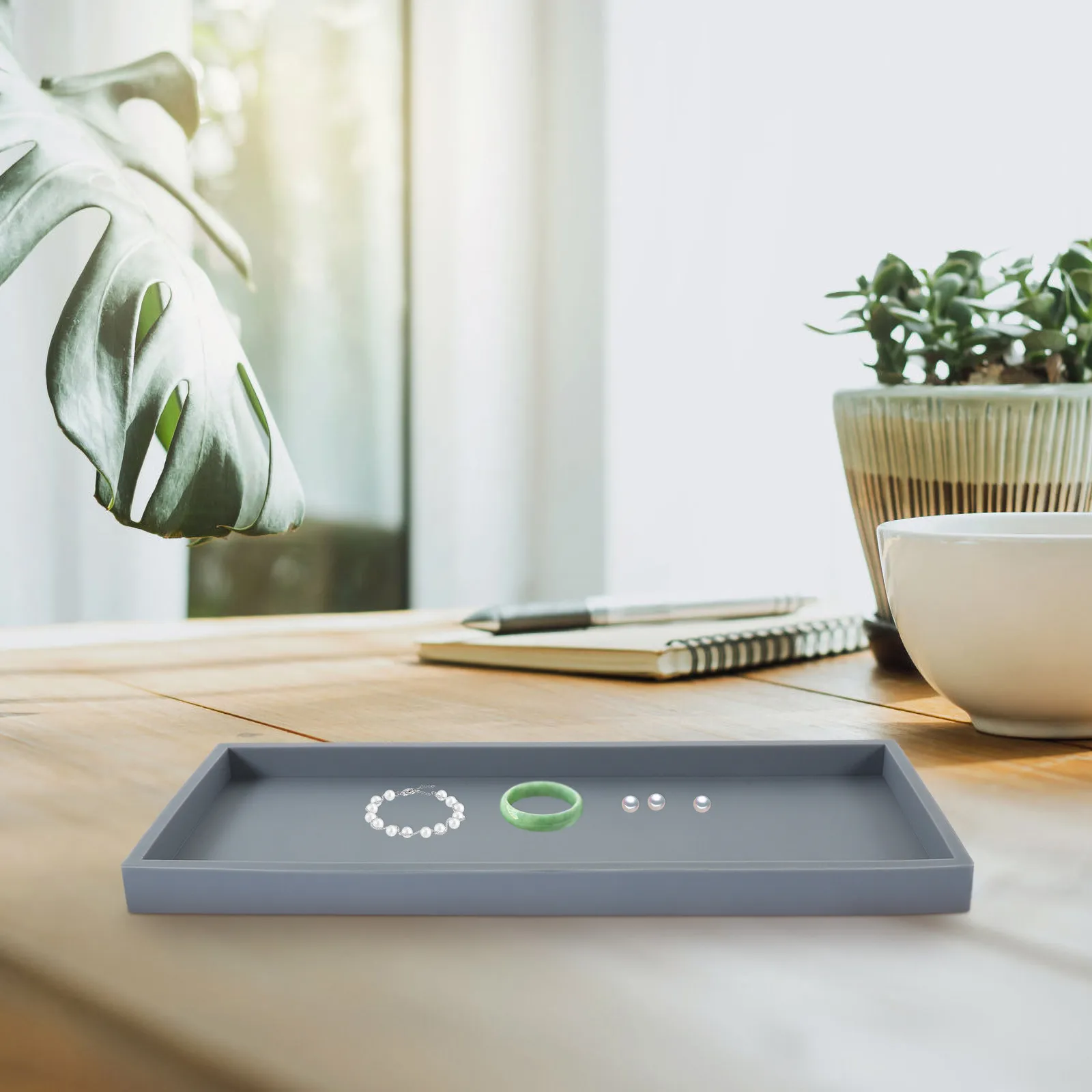 

Силиконовый лоток для хранения, большой прямоугольный органайзер для ванной и кухни, подставка для украшений, мыла, парфюмерии и мелочей