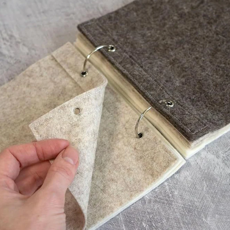 DIY Blank Fabric Sketchbook Art Journaling For Drawing Writing Portable Blank Spiral Bound Note Book