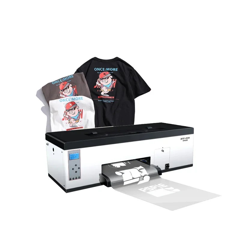 2024 جديد التسامي Dtf طابعة 30 مللي متر 33 مللي متر عرض آلة طباعة تي شيرت إلى فيلم طباعة أكثر بسلاسة سلسلة عالية الجودة