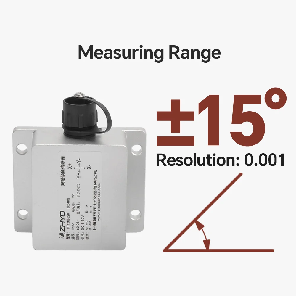 Sensores inclinômetros de eixo duplo do fabricante ZHYQ para venda