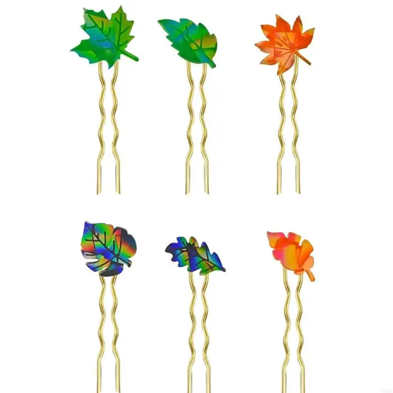 U90E Maple Leaf Hair Clips Hairpin Clear Silicone Resin Mold for Craft