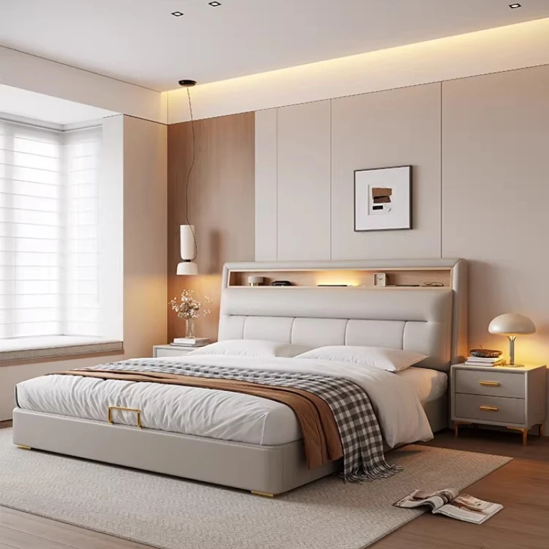 

Bedroom Children Bed Modern Headboards Design Frame Full Single Luxury Bed European Simple Letto Matrimoniale Unique Furniture