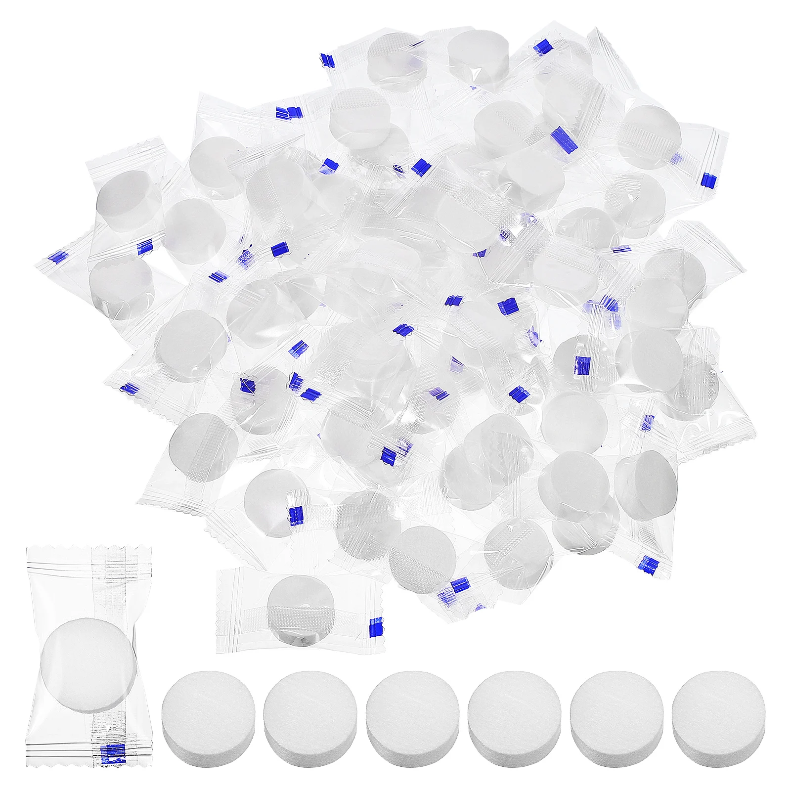 

100Pcs Disposable Compressed Towel Tablets Soft Absorbent Breathable for Home Travel Outdoor Sports Compressed Towel Tablets