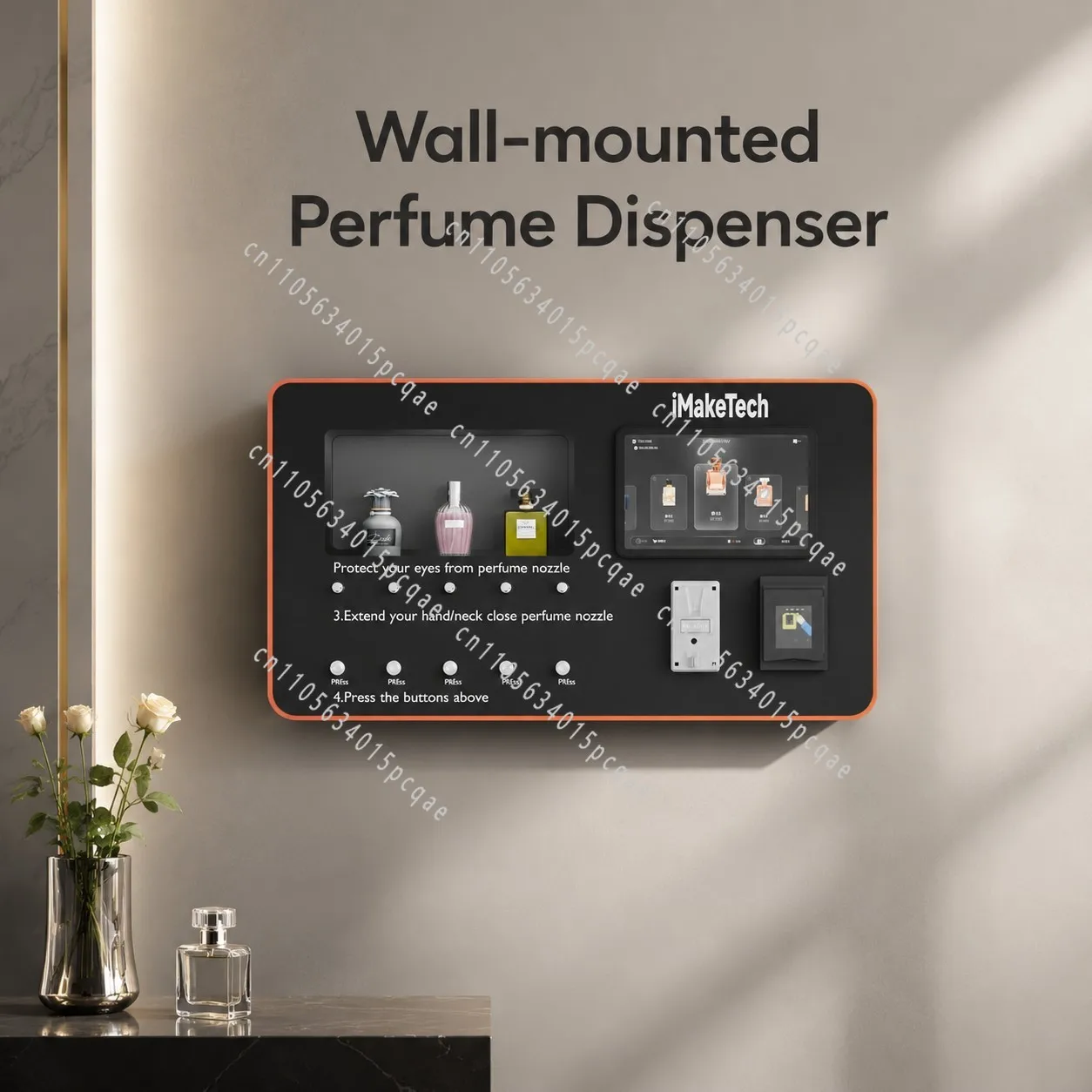 Automatic Perfume Vending Machine for Hotel Lobby with Sleek