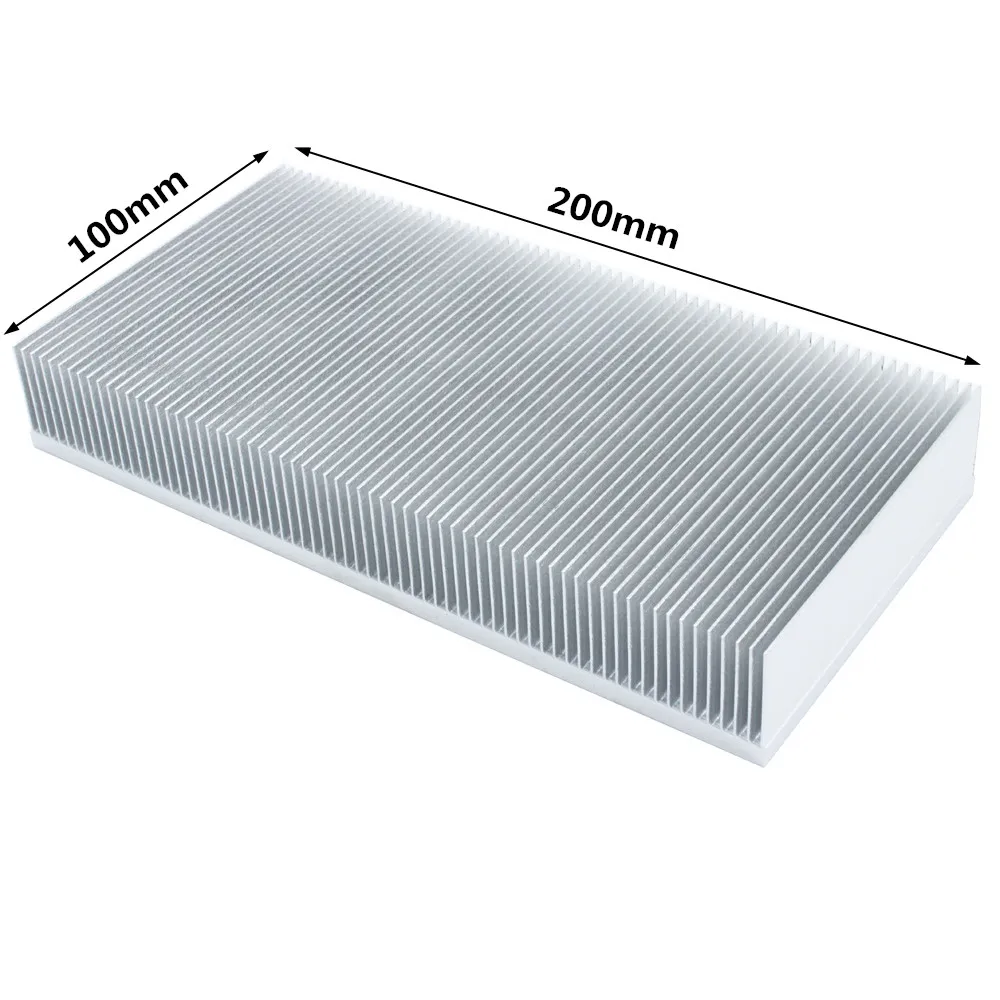 200x100x30mm Aluminum Heatsink Skiving Fin Heat Sink Radiator Cooling for Electronic LED Integrated Circuit Heat Dissipation