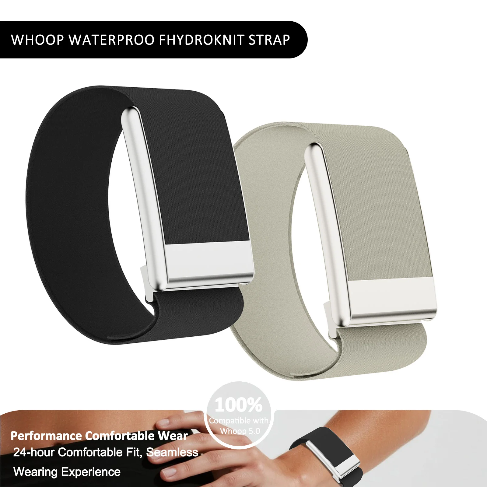 Picture 4: HydroKnit Bicep Band, Comfortable and Waterproof Replacement BicepBand For WHOOP 5.0 One Peak Heart Rate Monitor