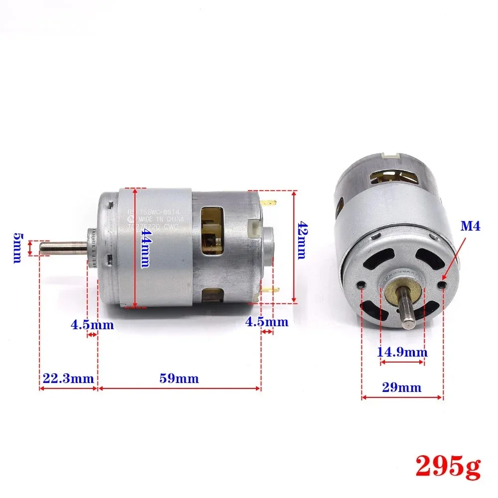 MABUCHI RS-755WC-8514 Mini 42mm 755 Motor DC 12V-18V 14.4V 17800RPM High Speed Electric Drill Tools Ryobi circular Saw Engine