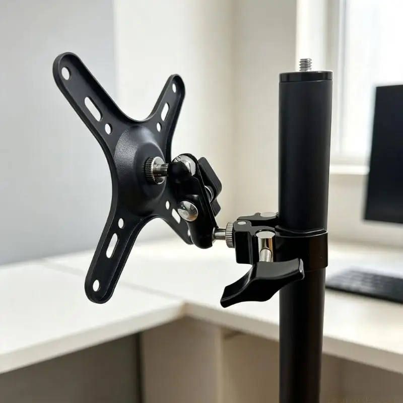 Clamp On Monitor Holder with VESA Plate for 7-20inch Portable Desk Screens