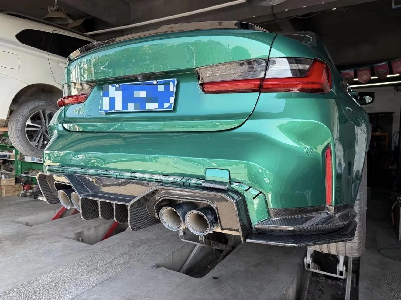 AD Style Dry Carbon Fiber Rear Diffuser for bmw G80 M3 G82 M4 2020+