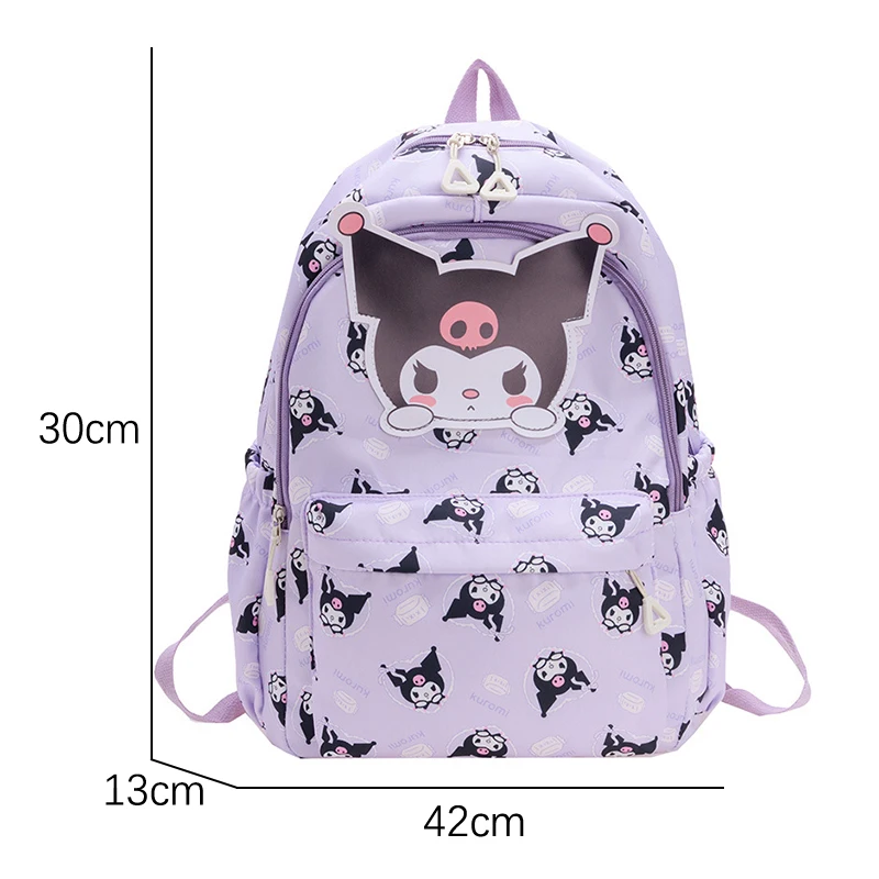 Sanrio Backpack Anime Kuromi Cinnamoroll My Melody Student Bag Large Capacity Women Bag For Children Girls Gift