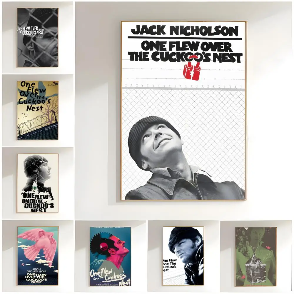 classic drama o-one flew over the cuckoos nest Poster Classic Wall Art  Home Decor  Peel and Stick Unframed