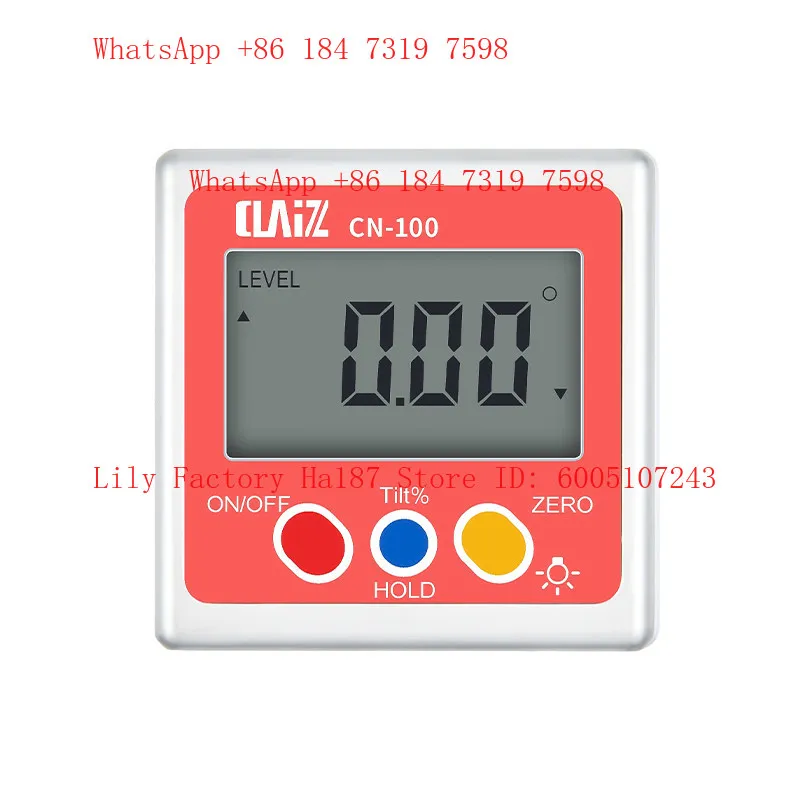 Electronic digital display inclinometer, angle meter, angle meter, 360 degree magnetic angle meter, inclination box