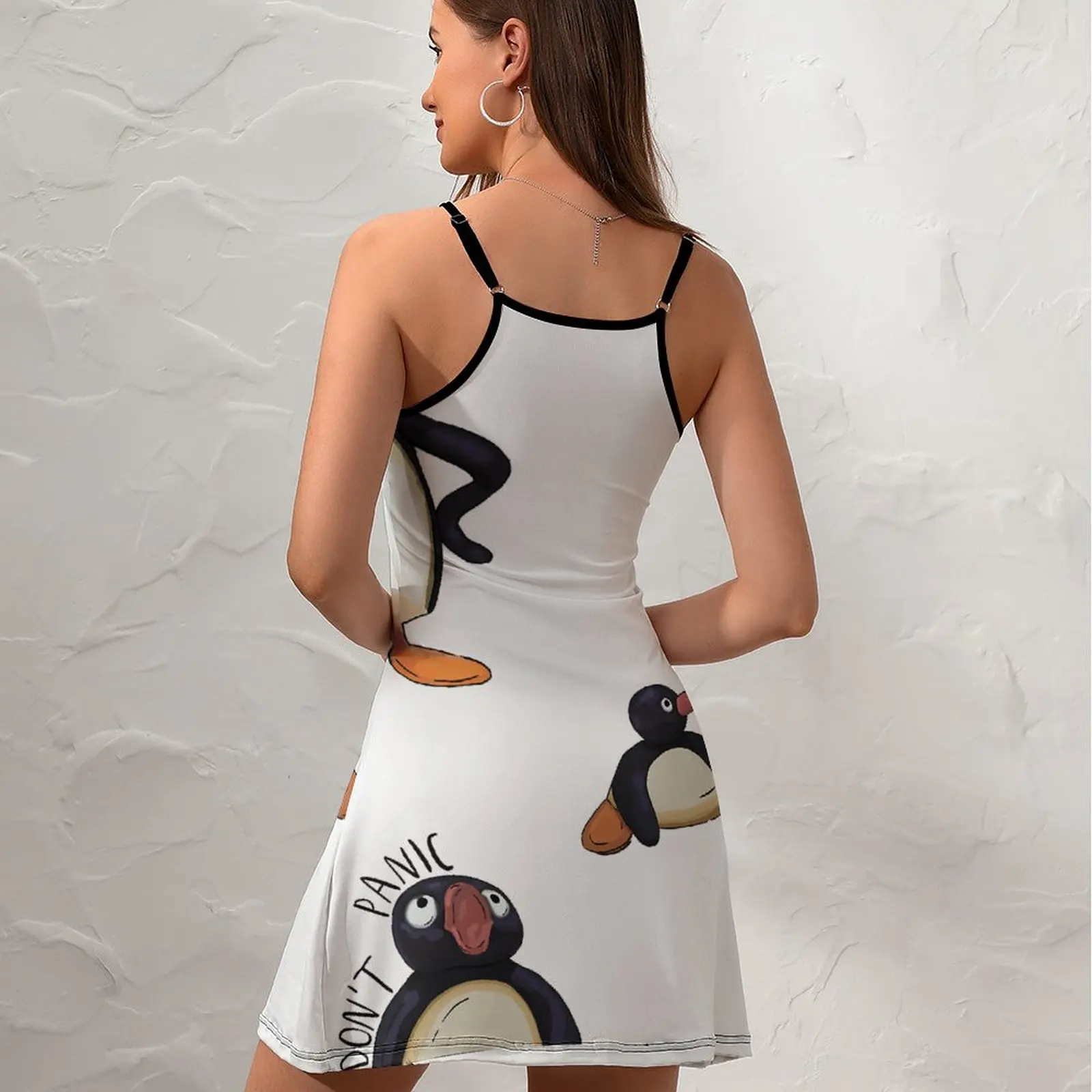 Sexy Pingu Pack For Sale  Women's Sling Dress Funny Novelty  Parties Woman's Clothing Strappy Dress Hot Sale