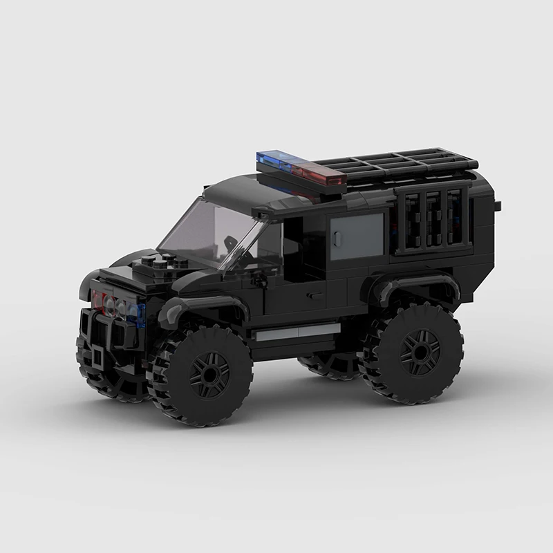 

Compatible with LEGO small particle special police off-road vehicle MOC building block DIY puzzle toy model assembly