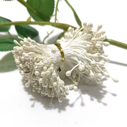 3mm 500pcs Pearl Flower Stamen Pistil Cake Decoration For DIY Double Heads Floral Stamen For DIY Wedding Decoration