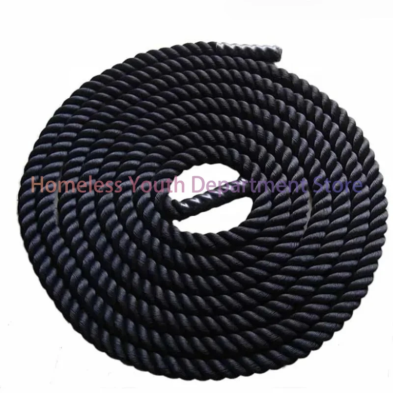 

50mm Nylon Fitnes-s Rope Cus-tom Size Home Trai-ning Arm Strength Fighting Rope Slim-ming Source Manufacturer 9m Length