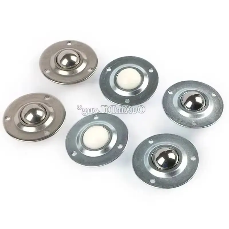 Durable 10PCS Universal Ball Transfer Unit 304 Stainless Steel/Steel/Nylon Ball Bearing Bull Eye Wheels Conveyor Rollers Sliders