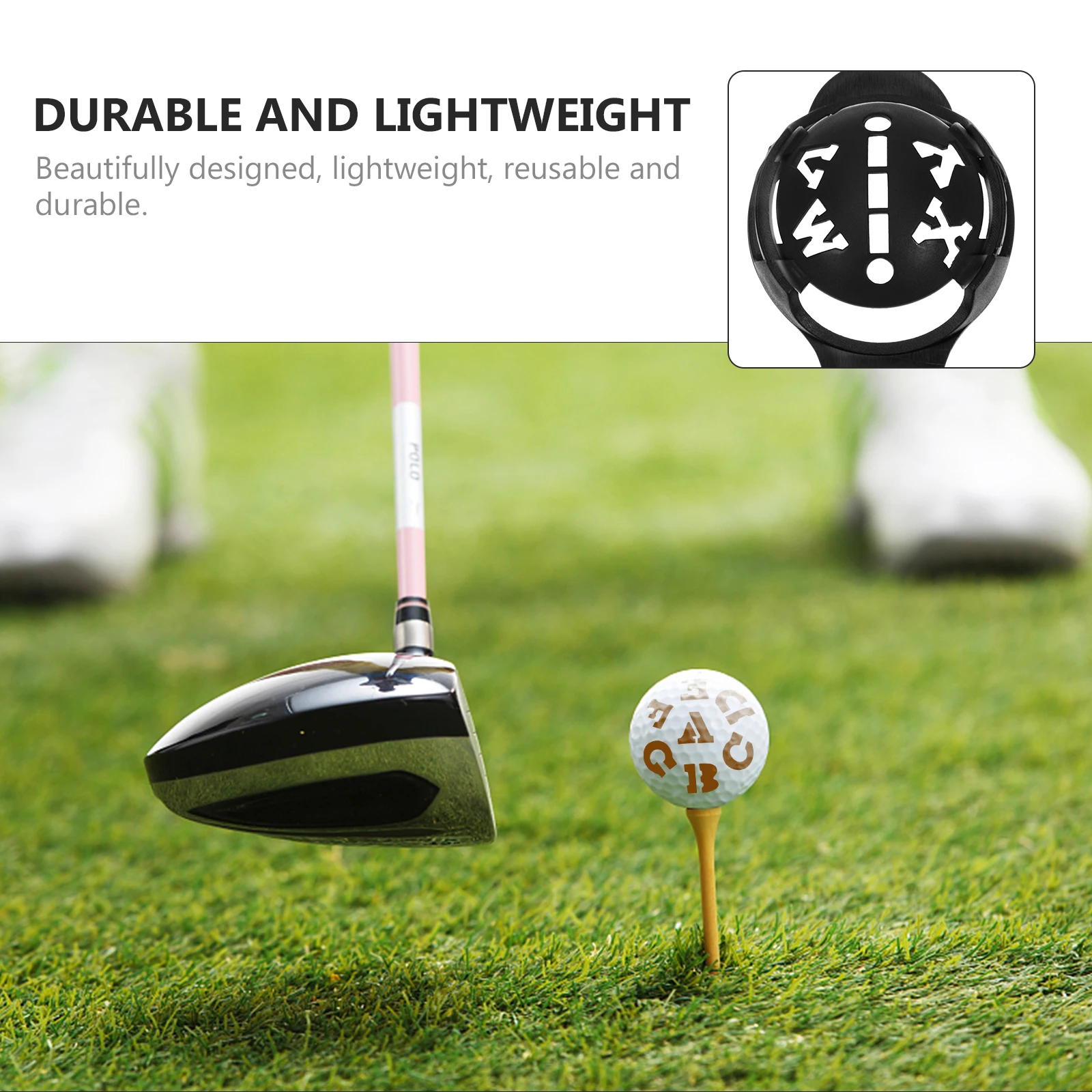 

1 set Golf Liner Marker ABS Durable Store Golfs Line Drawer Pattern Alignment Tool Supplies Training Equipment