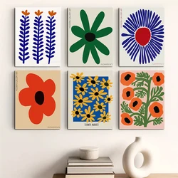 Abstract Flowers Wall Art Posters Gallery Prints Canvas Decorative Painting Wall Decoration Mural Pictures Living Room Decor