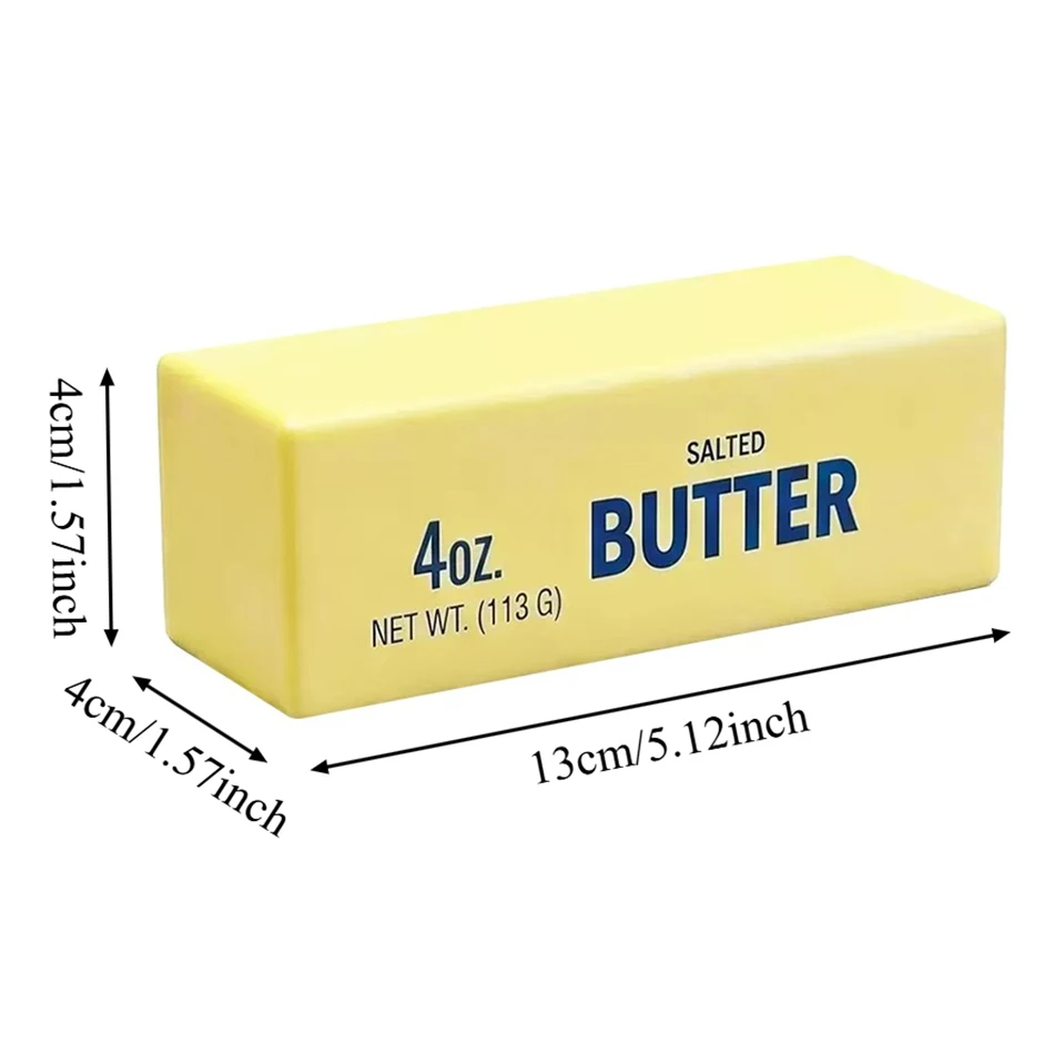 In Stock Butter Stick Squishy Toy Slow Rising Squeeze Toy Butter Bar Brick Squishy Fidget Toy Anti Stress Release Relax Gift