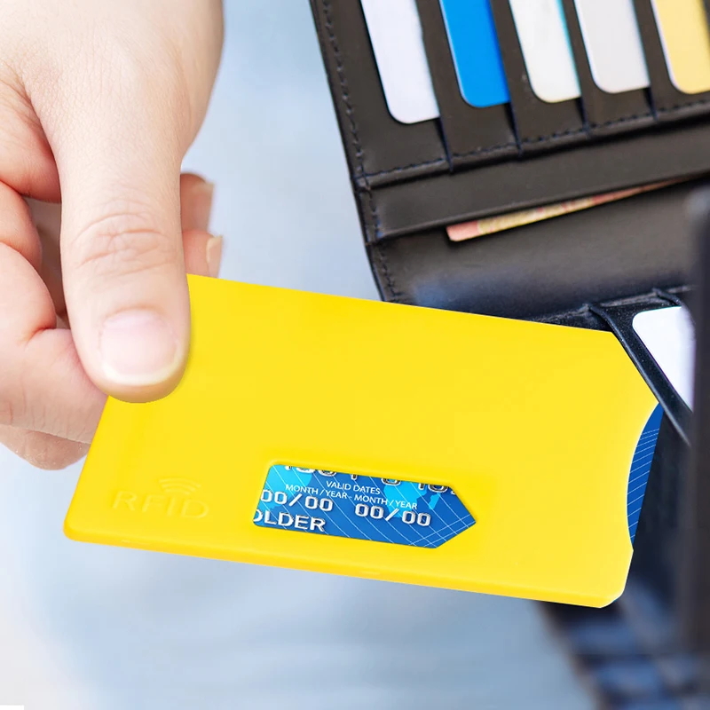 Fashion Anti Theft for RFID Credit Card Protector Access Card Blocking Cardholder Sleeve Bank Card Case Protection