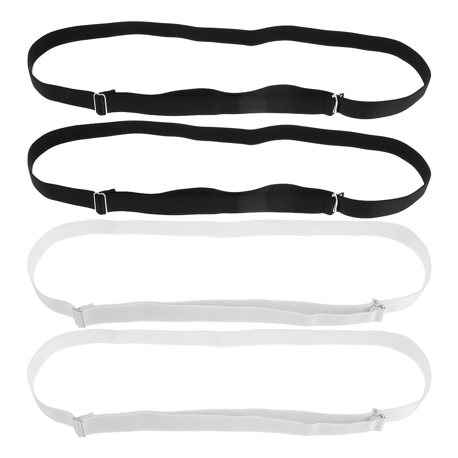 

4 Pcs Adjustable Shirt Stays for Men Police Belt Belts Holders Keepers Business