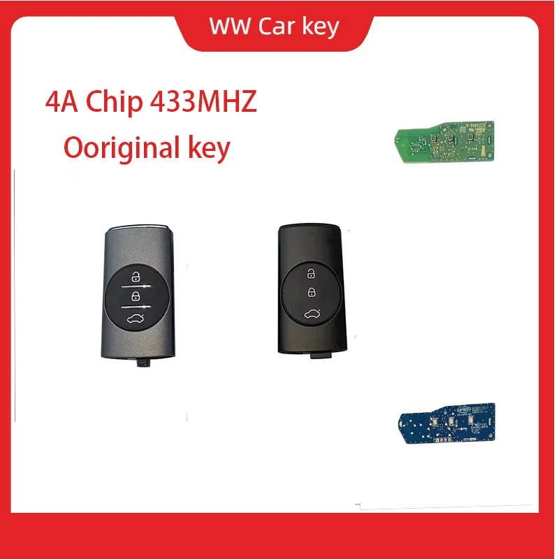 

Для Chery New Tiggo 3X 5X 7 Plus 8 Plus Exeed Vantas TX TXL LX оригинальный автомобильный ключ 4A чип 433 МГц без ключа Go автомобильный дистанционный ключ