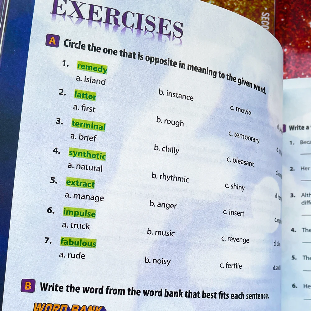 2022 New Textbooks 4000 Essential English Words Book Level 1-6  SAT Core Words English Vocabulary Books For Kids