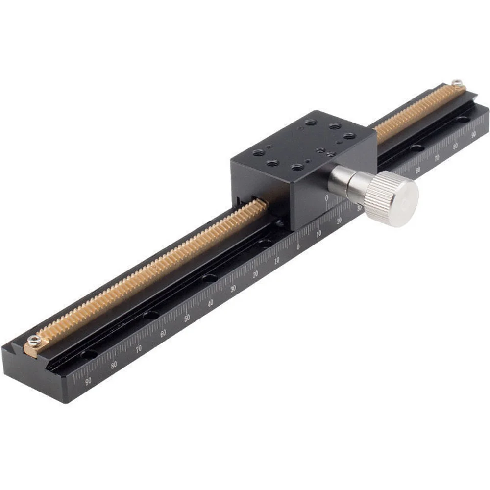 X Axis  LWX25 L=50-200mm Long-range Dovetail groove Trimming  Sliding Table Stage Manual Displacement Platform XLWG