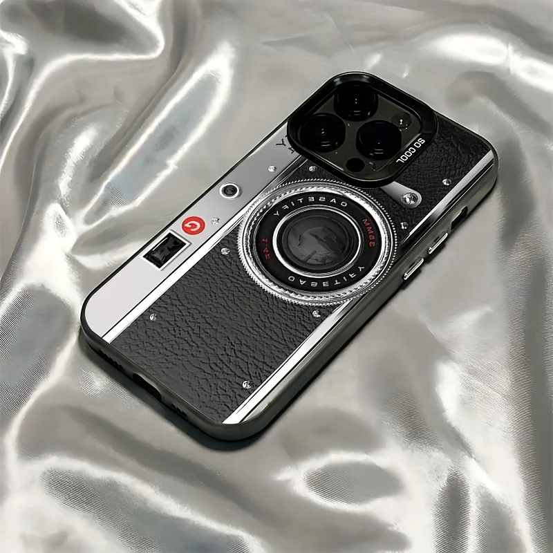 Custodia unica per iPhone 17 16, 15, 14, 13, 12, 11 Pro MaxPlus con design posteriore tergicristallo resistente alle cadute.