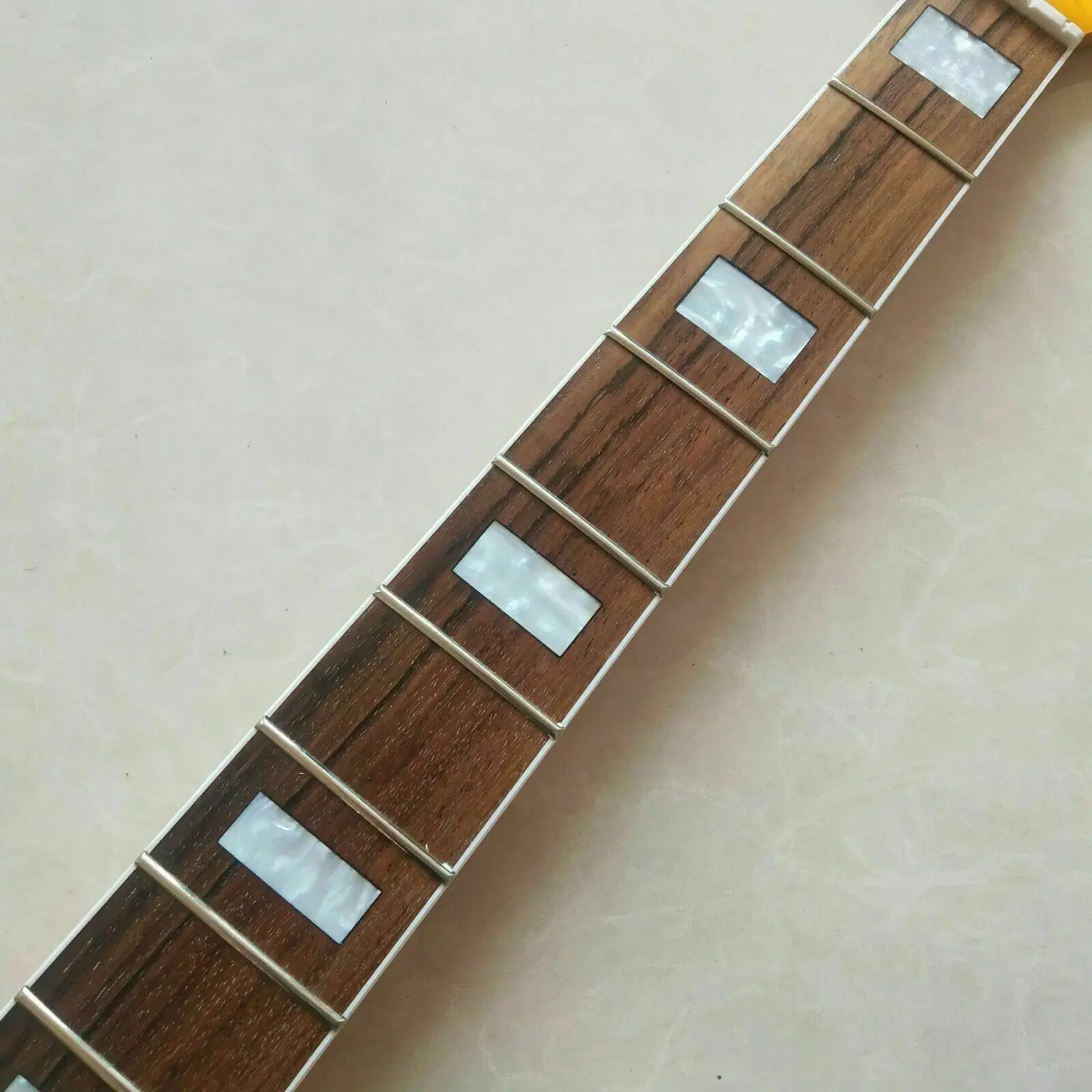 4 string Maple P bass guitar neck parts 20 fret Rosewood Fretboard Block Inlay