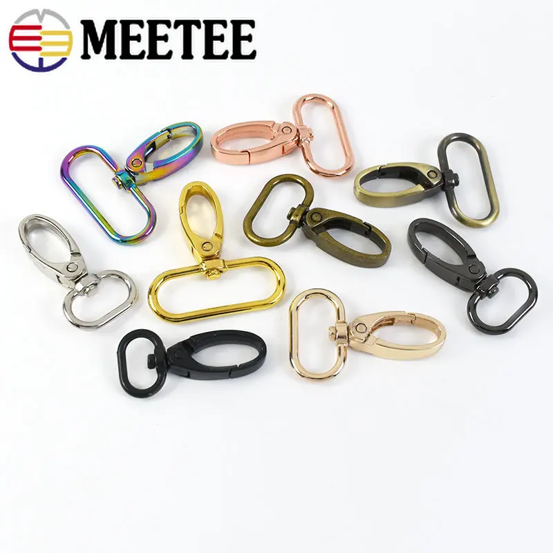 5 pz 13-38mm fibbie in metallo per borsa cinturino girevole aragosta fermagli collare di cane portachiavi fibbia grilletto Clip moschettone