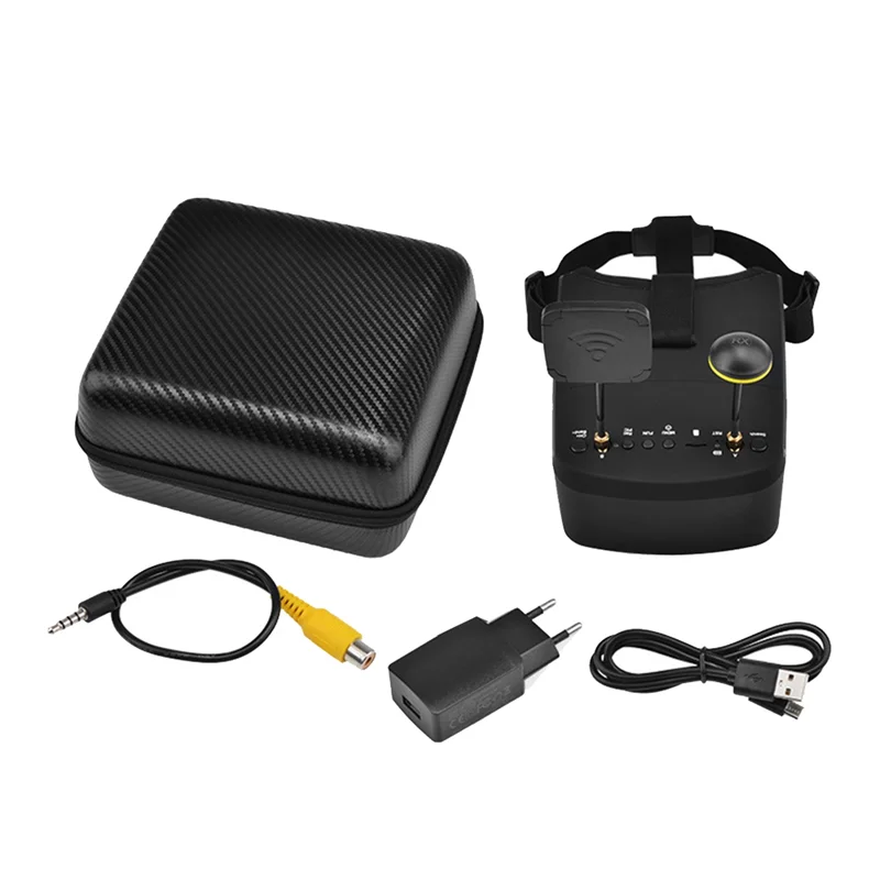 LS-800D FPV Goggles 5.8G 40CH 5Inch 854X480 DVR Recording/Storage Dual Antennas 2000Mah For RC Racing Drone-A31R